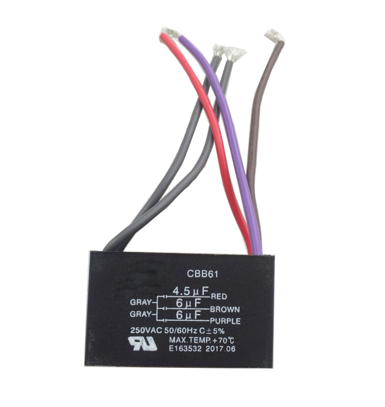 Lonye 5 Wire Ceiling Fan Capacitor For New Tech Cbb61 250vac 50 60
