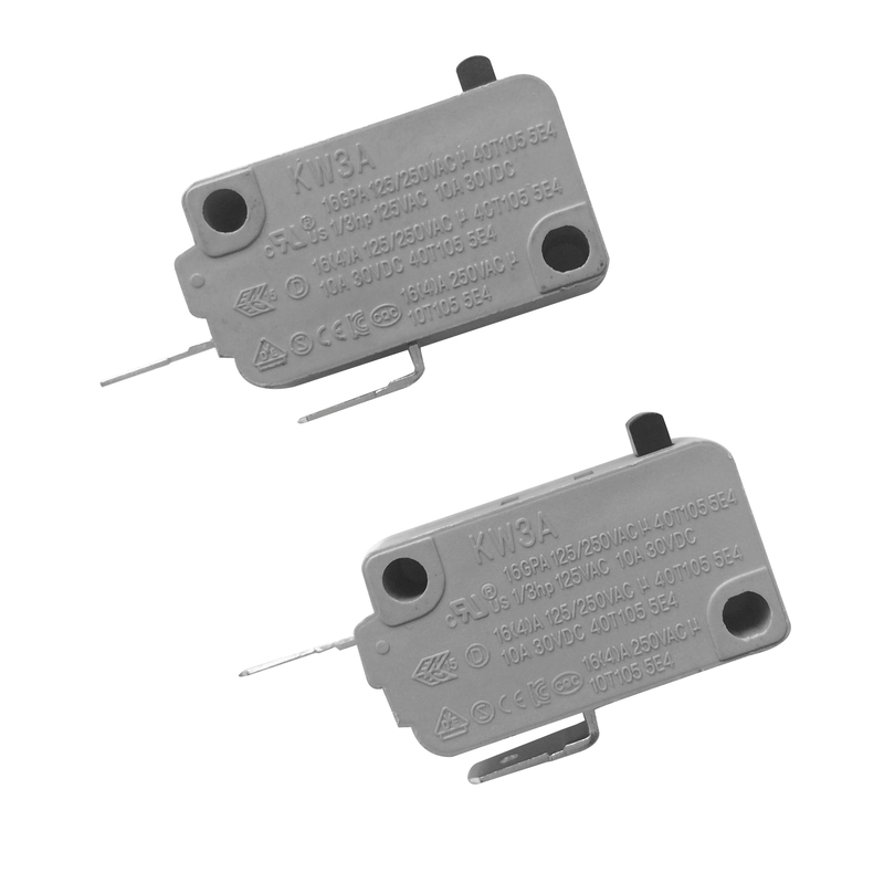 2Pcs Microwave Oven KW3A Door Micro Switch Normally Open for DR52 125V/250V H5 