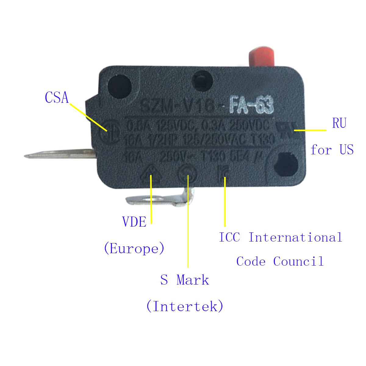 LONYE SZMV16FA63 Microwave Door Switch for LG GE Starion Microwave