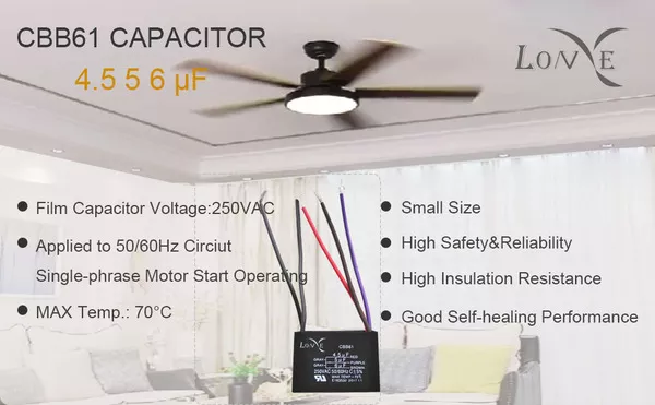 Lonye 5 Wire Ceiling Fan Capacitor